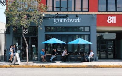 Interior of Groundwork Coffee Co. in CA 90013