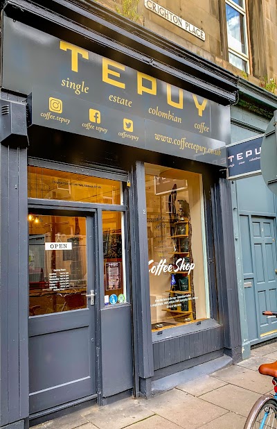 Interior of Coffee Tepuy | Cafe | Specialty Colombian Coffee shop in Edinburgh UK in Edinburgh EH7 4NZ