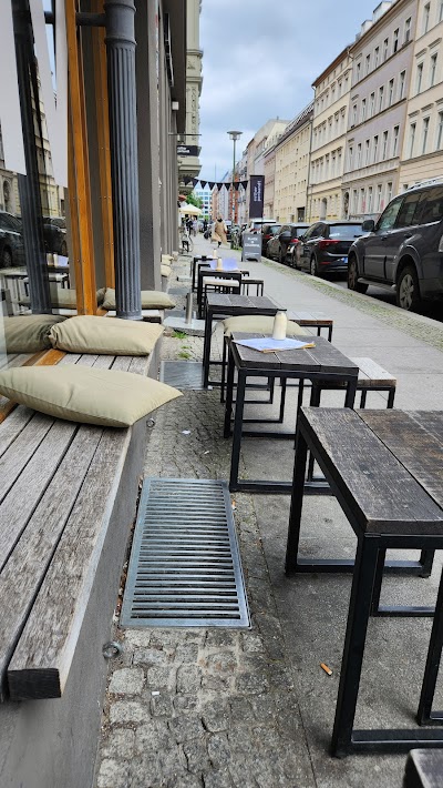 Interior of Café Oliv in Berlin