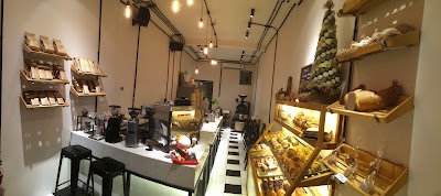 Interior of Gau Coffee & Bakery in Hà Nội