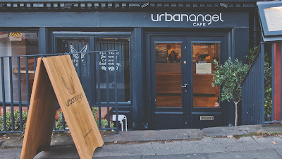 Interior of Urban Angel cafe in Edinburgh EH2 1DJ