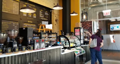 Interior of Ground Up Coffee & Bites in IL 60654