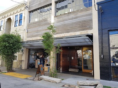 Interior of Blue Bottle Coffee in CA 94102