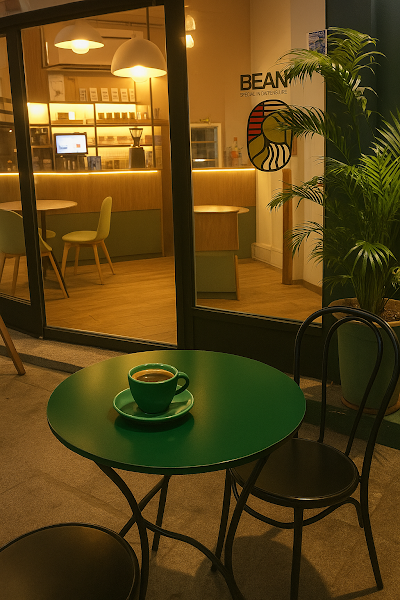 Interior of BEAN Specialty Coffee House in C1405 Cdad. Autónoma de Buenos Aires