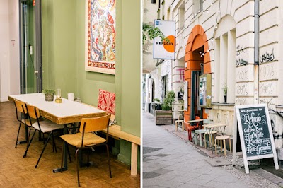 Interior of Refugio Cafe in Lenaustraße 4