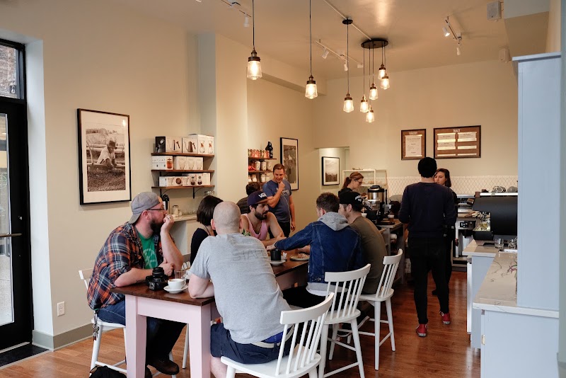 Interior of Deeper Roots Coffee in Cincinnati