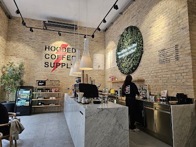 Hooded coffee atmosphere