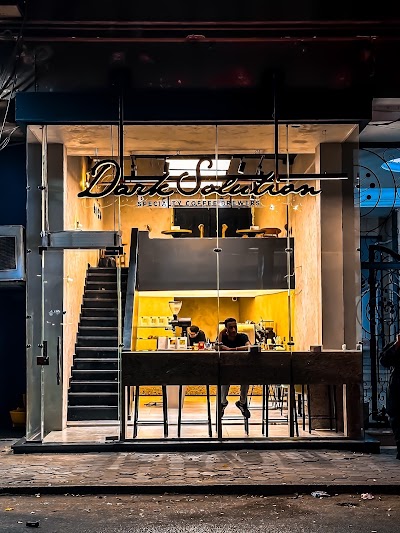 Interior of Dark Solution Coffee in cairo