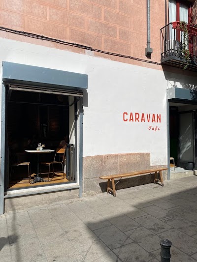 Interior of Caravan Cafe in Madrid