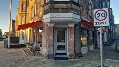 Interior of MØRN Coffee in Edinburgh EH7 5TR