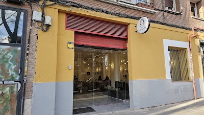 Interior of Vorágine Café in Madrid