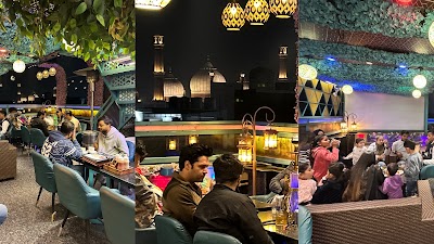 Interior of AAA FOODS & ROOFTOP CAFE in