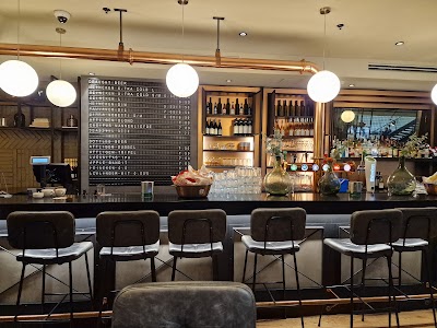 Interior of Grand Café Plaza in AX Schiphol
