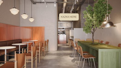 Interior of Kazka City Cafe in Illinois 60657