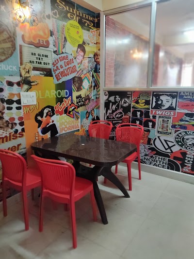 Interior of Potluck cafe in
