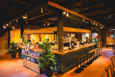 Interior of Gióng Cafe in