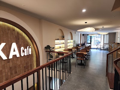 Interior of Laika cafe in