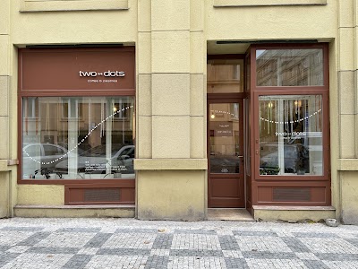 Interior of Two Dots Coffee and Pastries in Prague