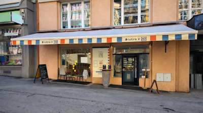 Interior of Bistro V40 in 120 00 Prague
