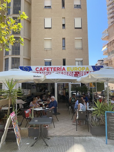 Interior of Cafeteria Europa in Calp