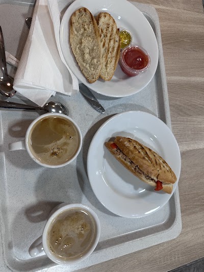 Interior of Cafetería hospital Carlos III in Madrid