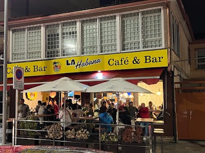 Interior of La Habana café & bar in Sanxenxo