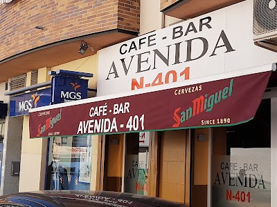 Interior of Café Avenida in Yuncos