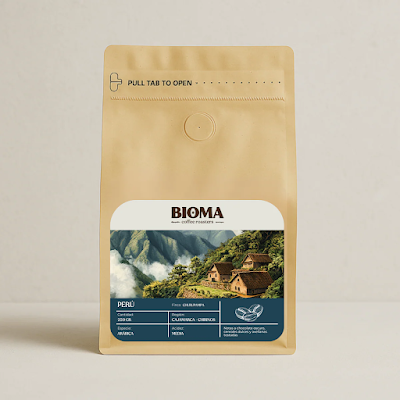 Interior of Bioma Coffee Roasters in Ñuñoa
