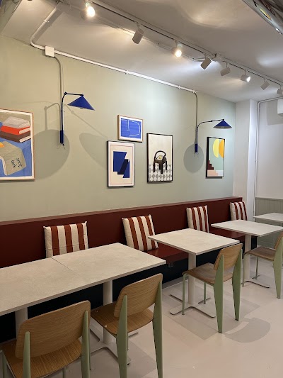 Interior of Café Merienda in Madrid