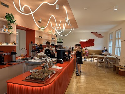 Interior of Vila 63 in Prague